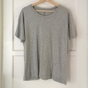Softest Heather Gray Tee 50/50 Tencel/Cotton USA